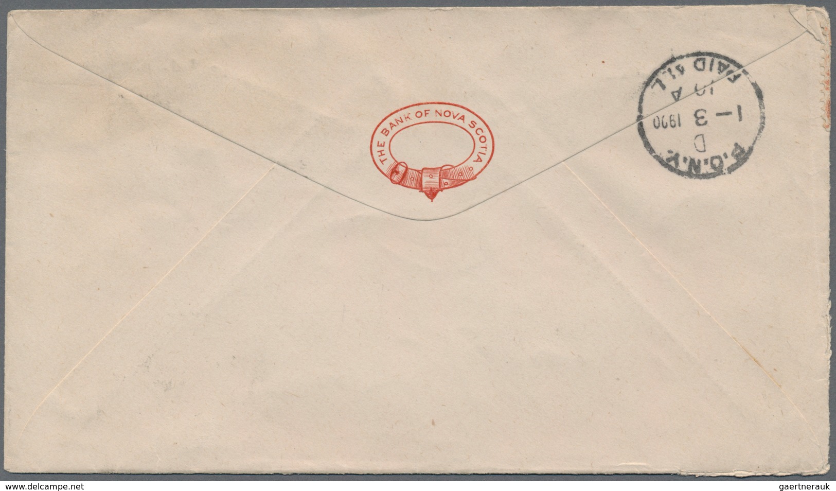 Neufundland: 1899, 2c. Orange-vermilion, Horizontal Strip Of Five On Cover From "ST.JOHN'S DE 28 99" - 1857-1861
