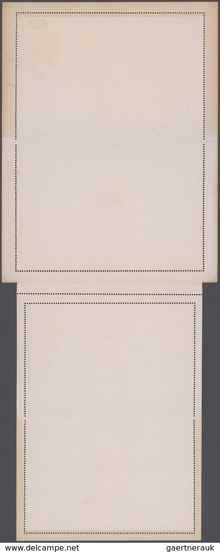 Neufundland: 1914, KGV 2c.+2c. Carmine REPLY LETTERCARD Fine And Fresh Unused - 1857-1861
