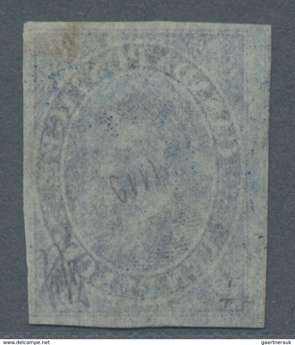 Kanada: 1855, 10 D Dull-blue On Thin Wove Paper, Imperf, Used, B.P.A. Cert Und Cert Holcombe (SG3.50 - Gebraucht