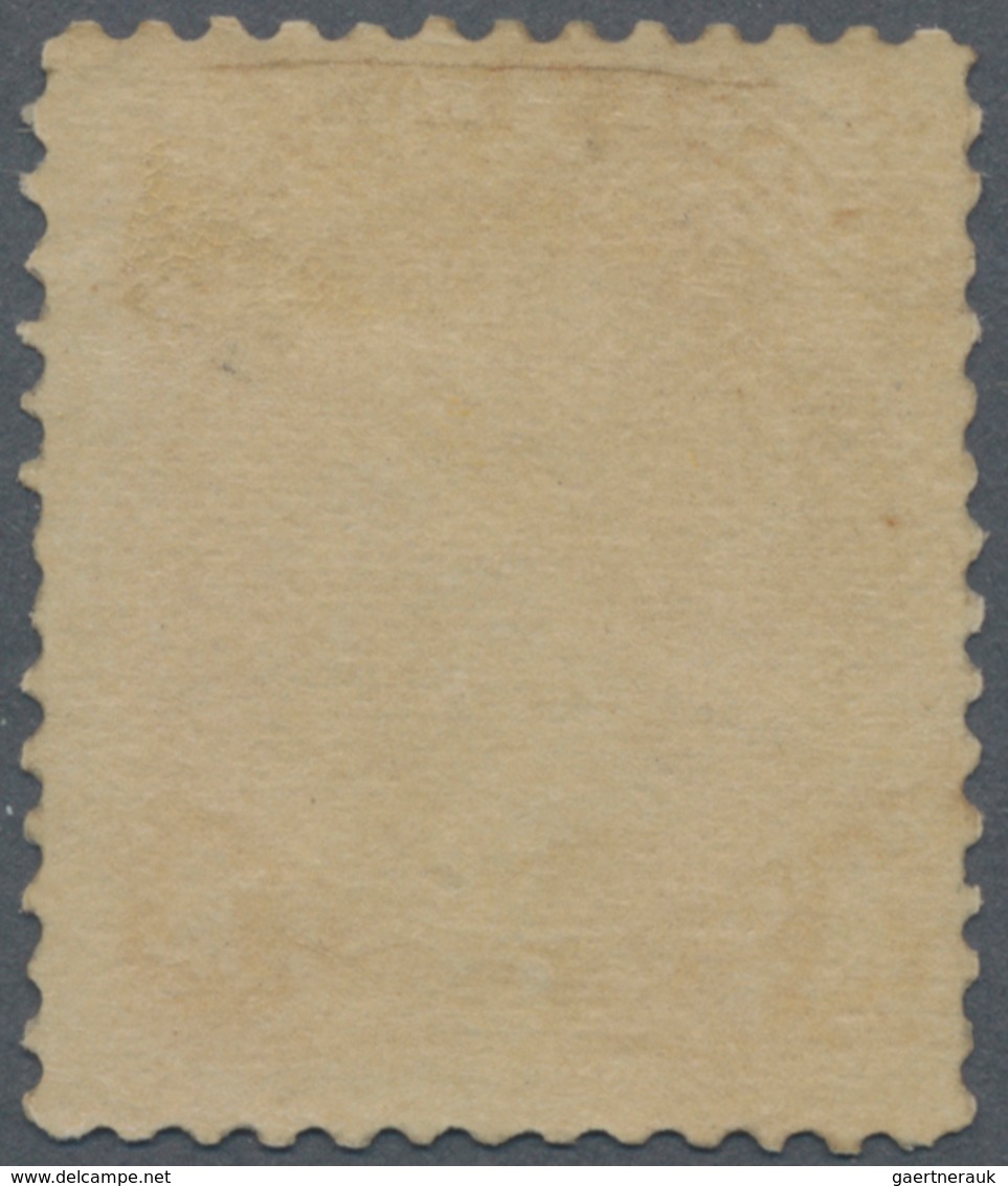 Kanada: 1869, QV 1c. Orange-yellow (large Type) Mint Heavy Hinged, Scarce Stamp! SG. £ 1.000 - Gebraucht