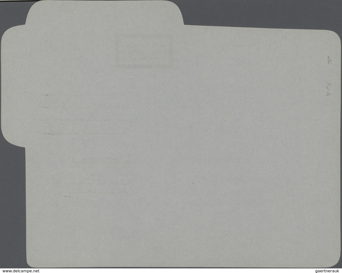 Canada - Ganzsachen: 1948 Unused And Unfolded Aerogram 10 Cents Dark Blue On Grey Paper, Form Proof, - 1903-1954 Könige