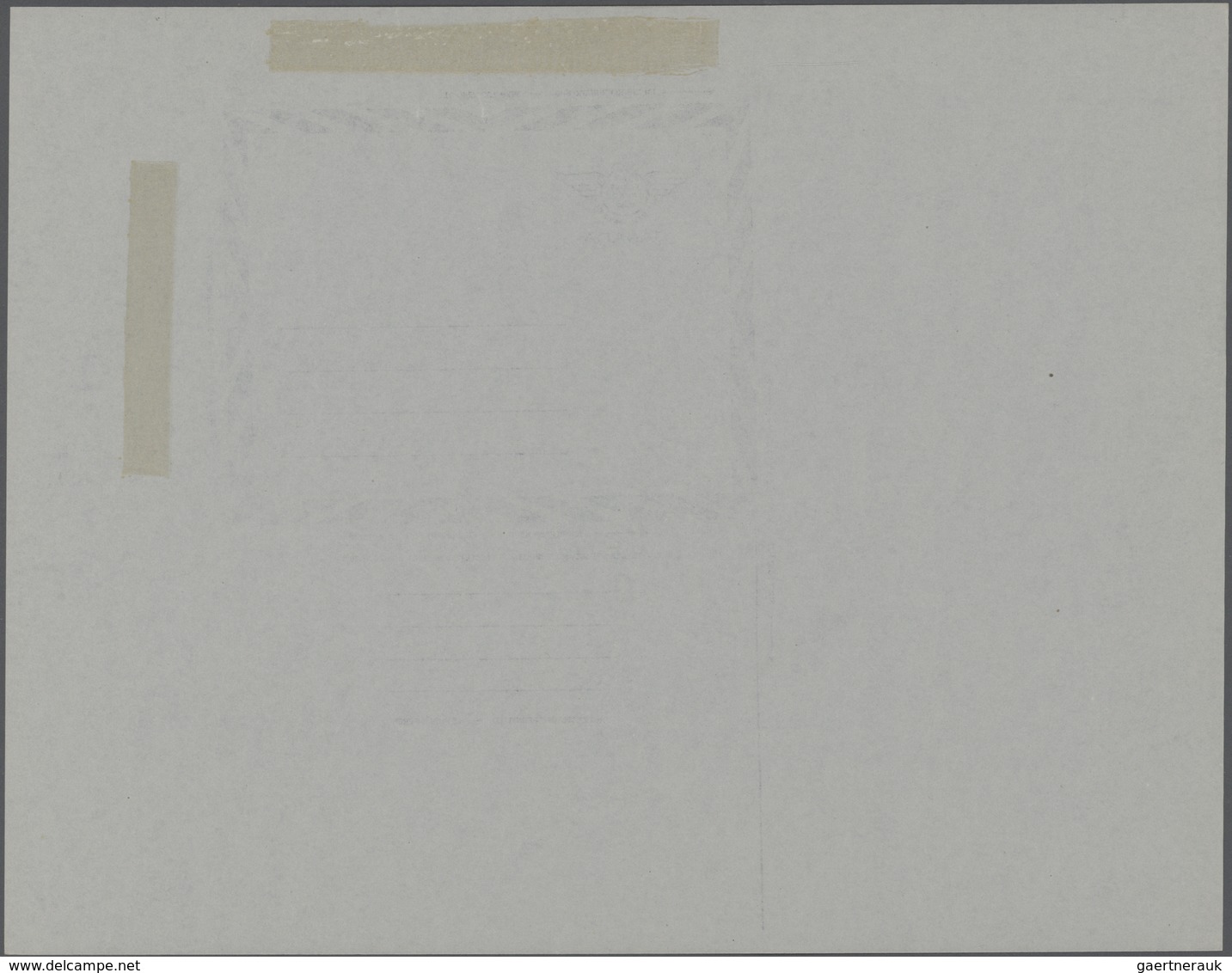 Canada - Ganzsachen: 1950 Unused And Unfolded Aerogram 10 Cents Blue On Grey Paper, Form Proof Witho - 1903-1954 De Koningen