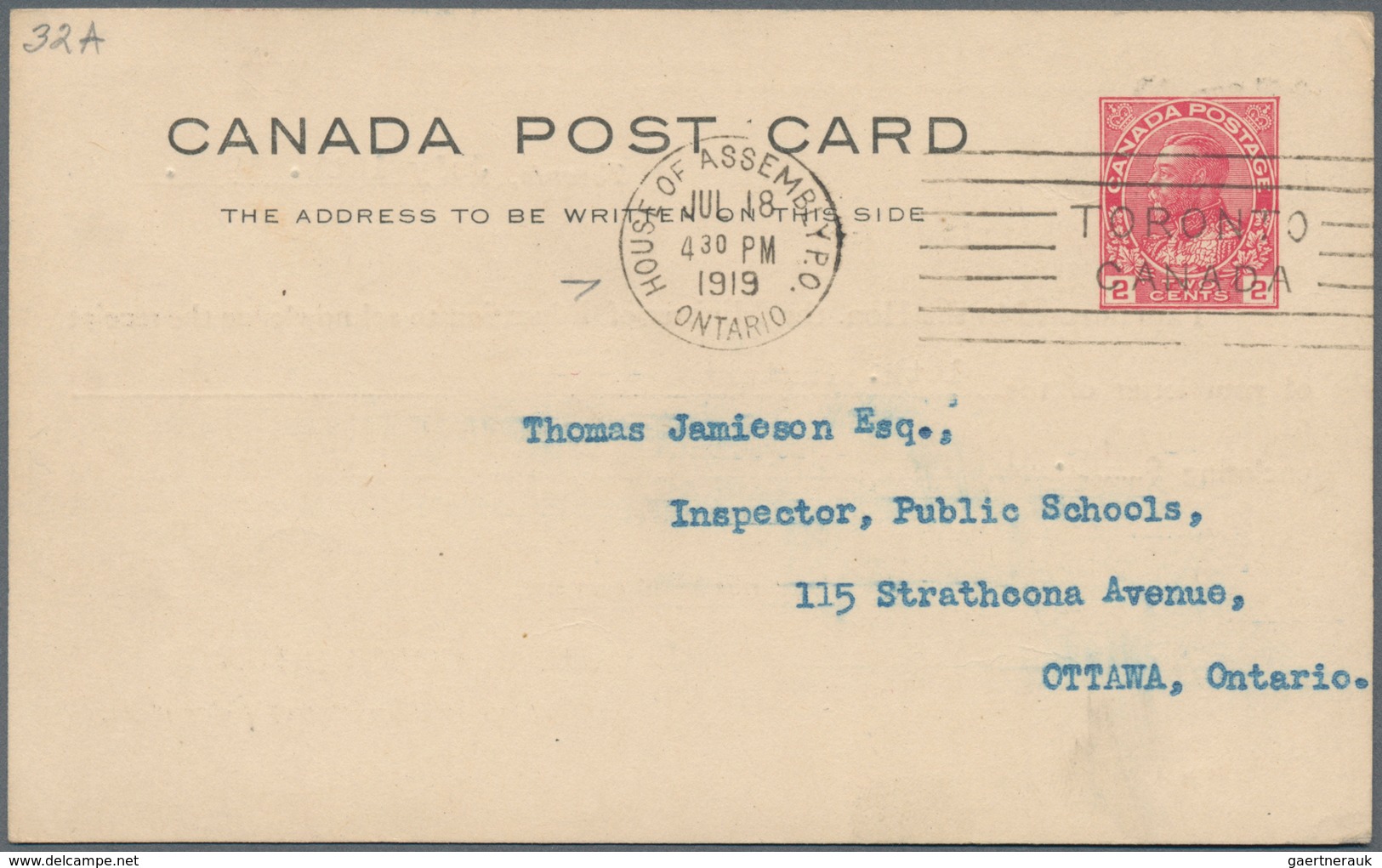 Canada - Stempel: 1913/1919, Four Postal Stationery Cards With Special Cancels: "THE STAMPED WINNIPE - Postgeschiedenis