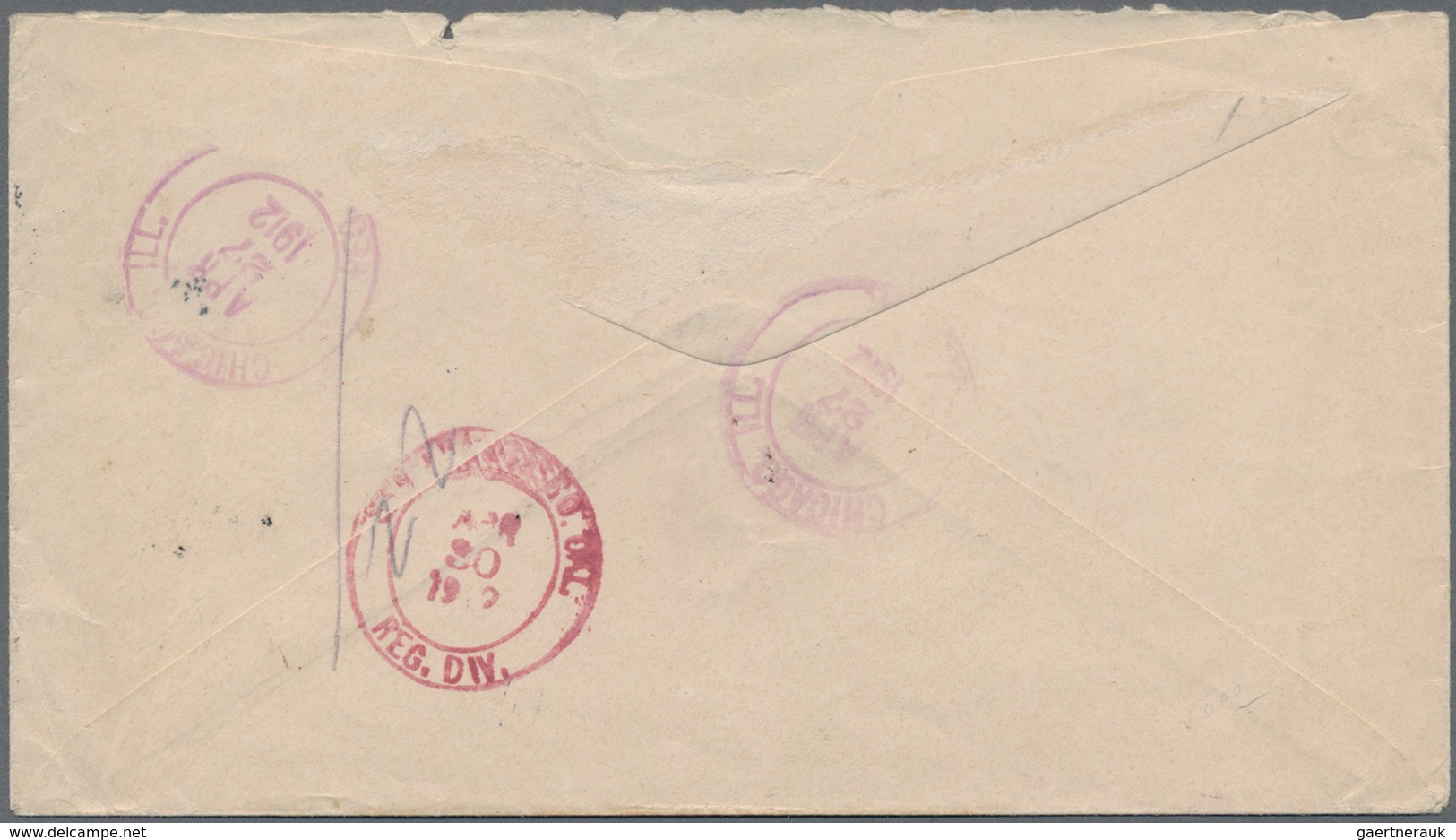 Cuba: 1912/1920, Two Registered Avis De Reception Letters From Havanna To San Francisco Resp. New Yo - Altri & Non Classificati