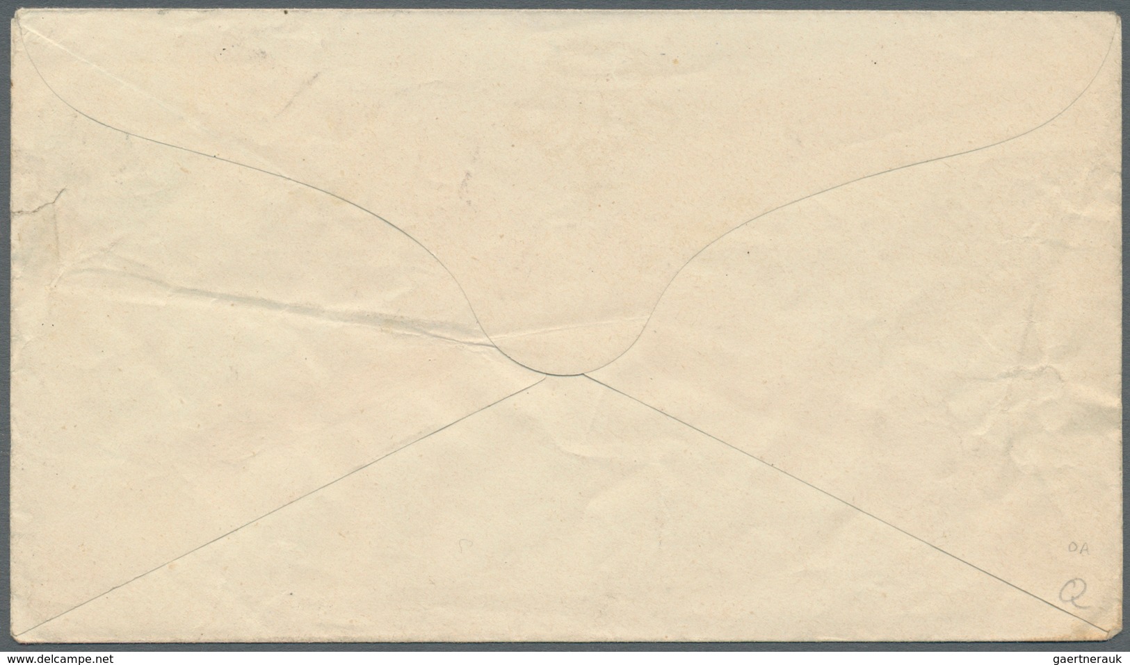 Dänisch-Westindien: 1883, 2 C Blue Postal Stationery Envelope (small Faults/tear), Addressed To The - Dänische Antillen (Westindien)