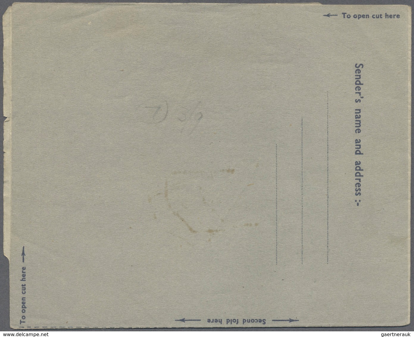 Falklandinseln: 1952/58, four air letters at 6d rate, franked KGVI (1) or QEII (3) on army form W301