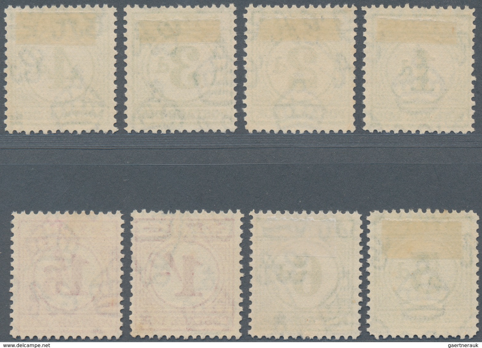 Fiji-Inseln - Portomarken: 1940 Complete Set Of 8 Postage Dues Up To 1s6d., Cancelled By Part FIJI C - Fidji (1970-...)