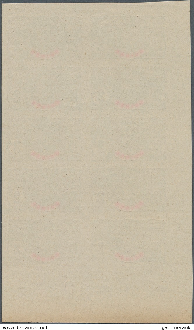 Französisch-Guinea: 1906/1907, Definitives, 2c. Lilac-brown/red, Imperforate Essay, Marginal Imprint - Sonstige & Ohne Zuordnung