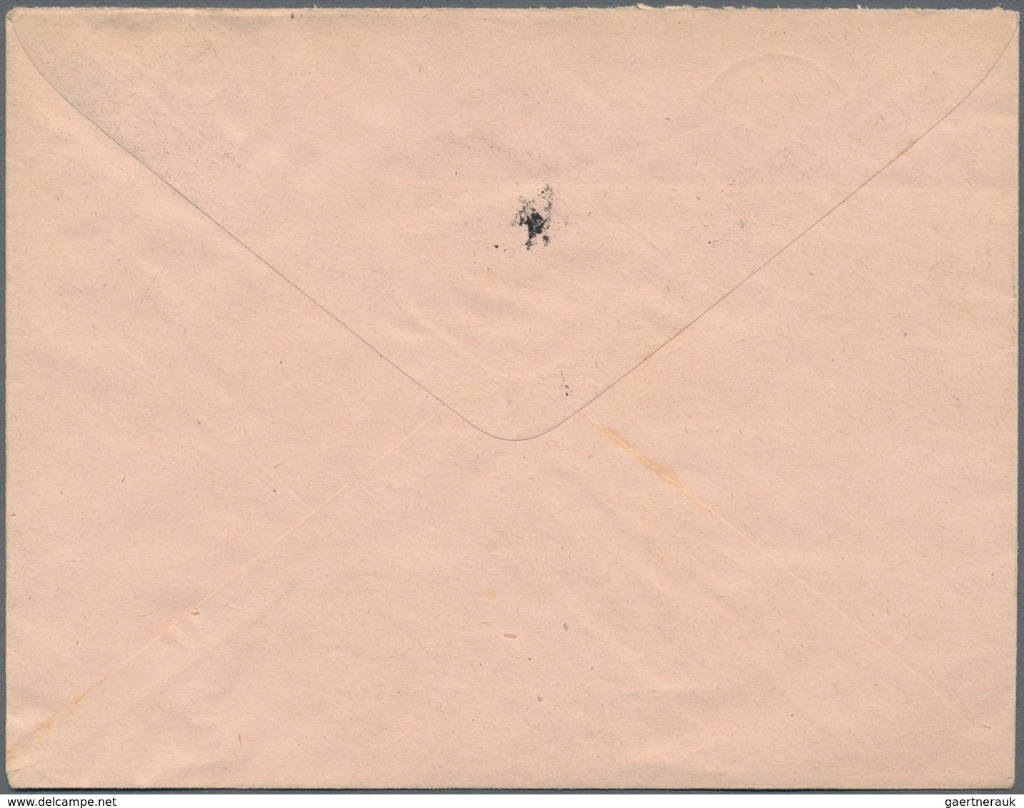 Französisch-Guinea: 1916 (30.5.), Stat. Envelope 25c. Blue/rose 'Palm Trees' Commercially Used From - Sonstige & Ohne Zuordnung