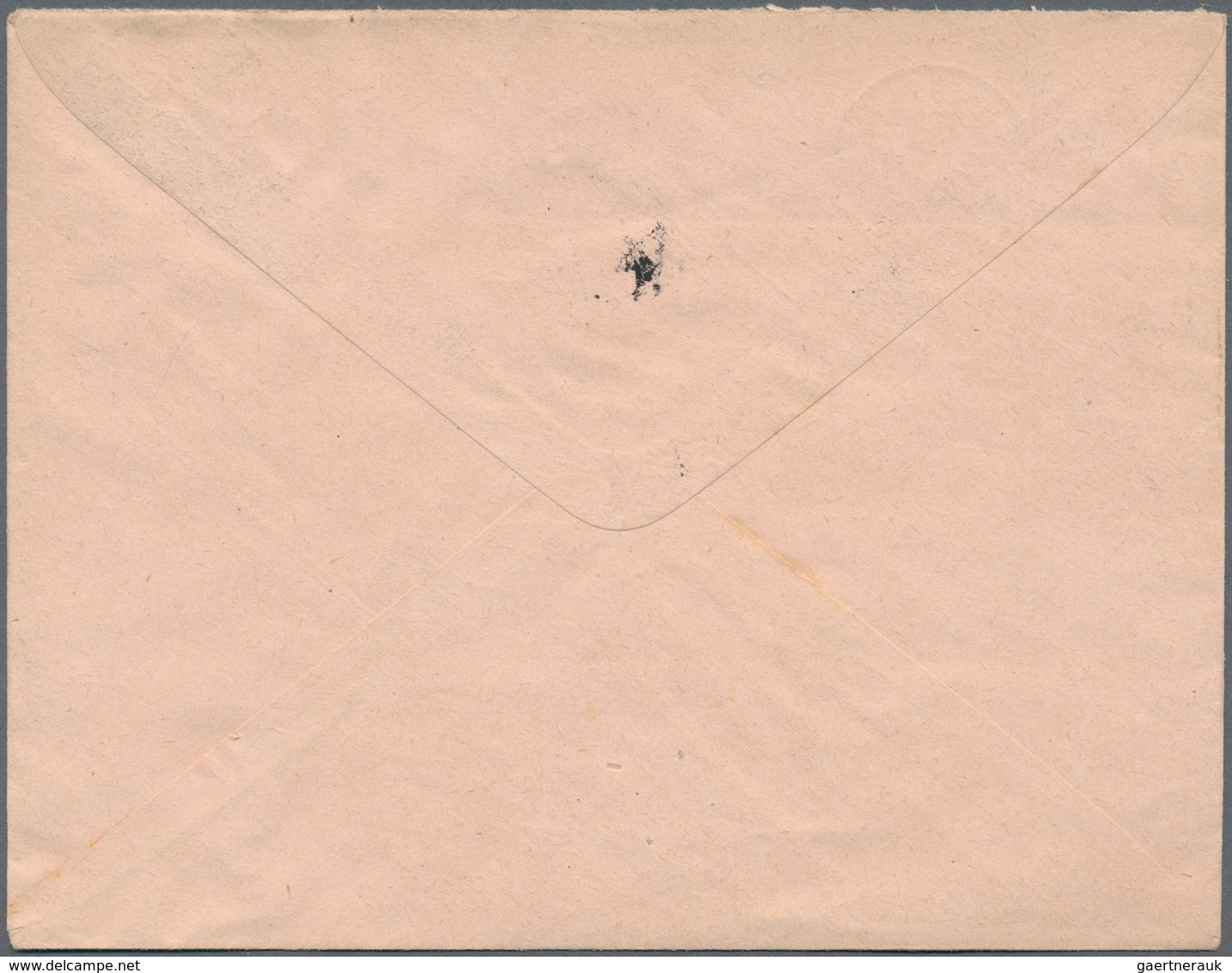 Französisch-Guinea: 1916 (30.5.), Stat. Envelope 25c. Blue/rose 'Palm Trees' Commercially Used From - Other & Unclassified