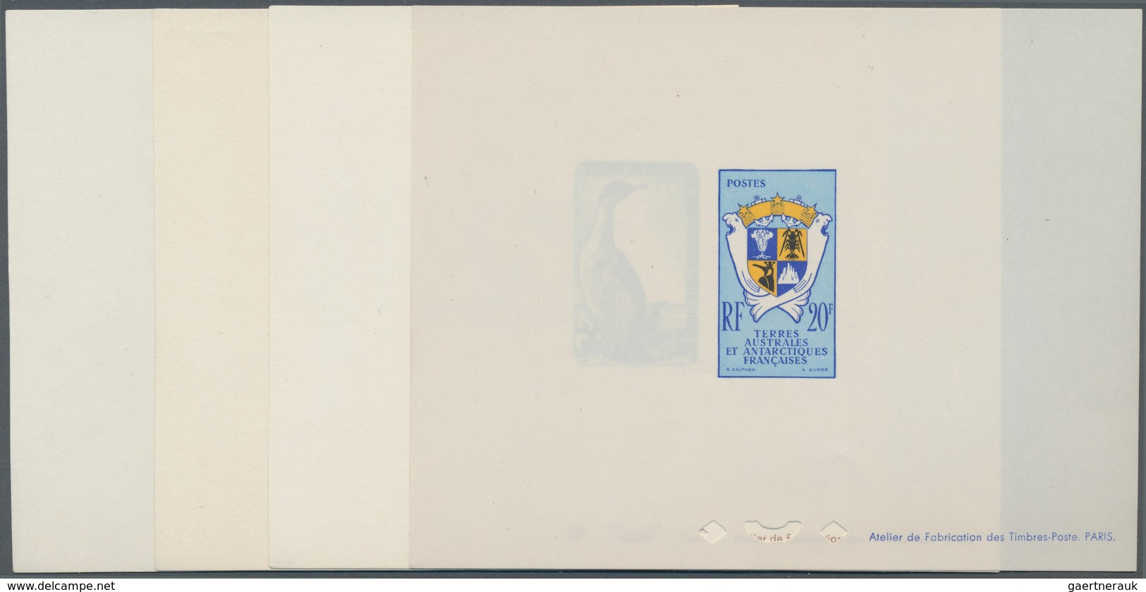 Französische Gebiete In Der Antarktis: 1959/1963, Definitives "Animals In Antarctica/Coat Of Arms" ( - Lettres & Documents