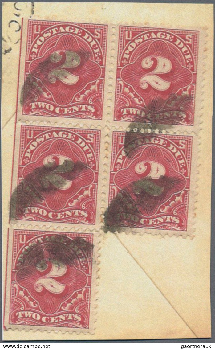 Hawaii: 1896, 5 C Red On Letter To USA With Black Two-liner "U.S. CHARGE TO COLLECT 10 CENTS" And Vi - Hawaï