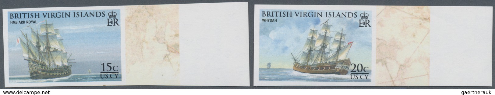 Jungferninseln / Virgin Islands: 2009, Sea Faring And Exploration Complete IMPERFORATE Set Of Six Fr - Britse Maagdeneilanden