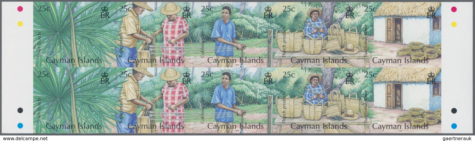 Kaiman-Inseln / Cayman Islands: 2009, Local Culture Complete Set Of Five In An IMPERFORATE Block Of - Kaaiman Eilanden