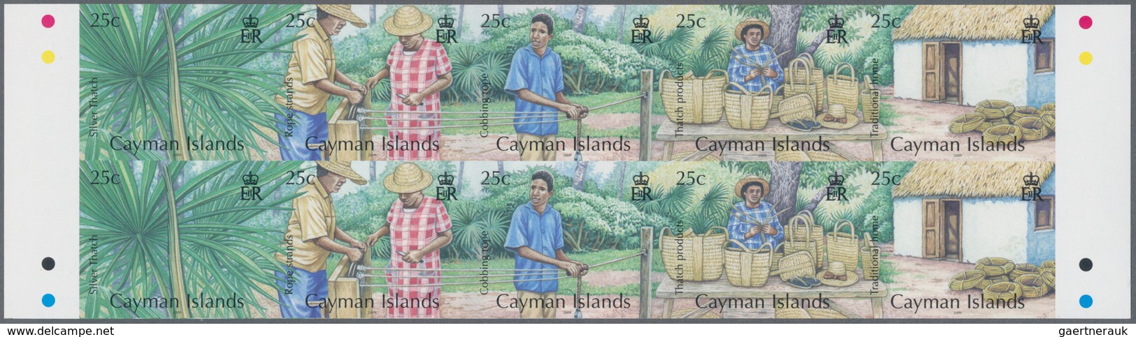 Kaiman-Inseln / Cayman Islands: 2009, Local Culture Complete Set Of Five In An IMPERFORATE Block Of - Cayman Islands