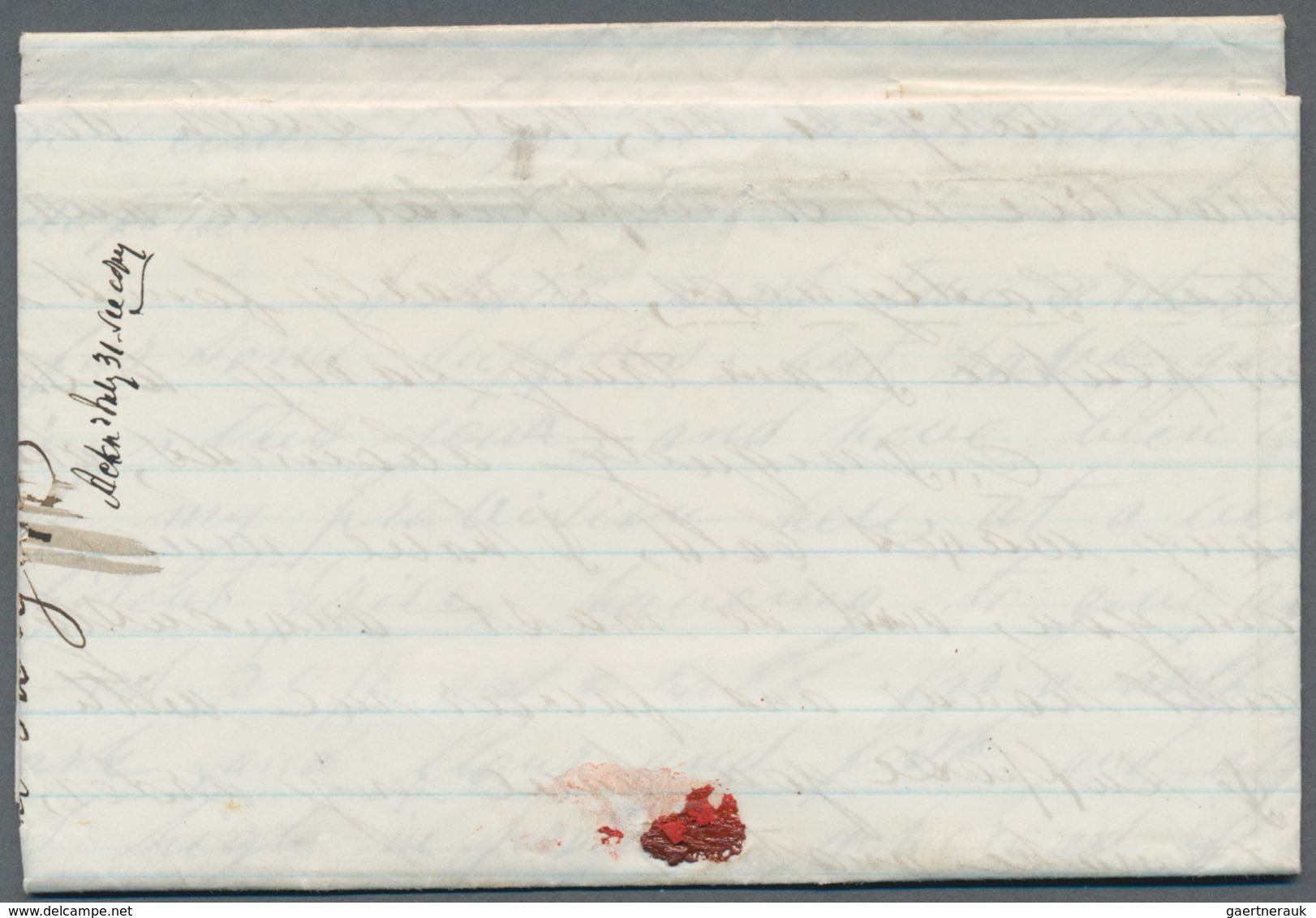 Liberia: 1867, Entire Dated "Monrovia May 15th 1864 Addressed To New York With Black "NEW YORK SHIP - Liberia