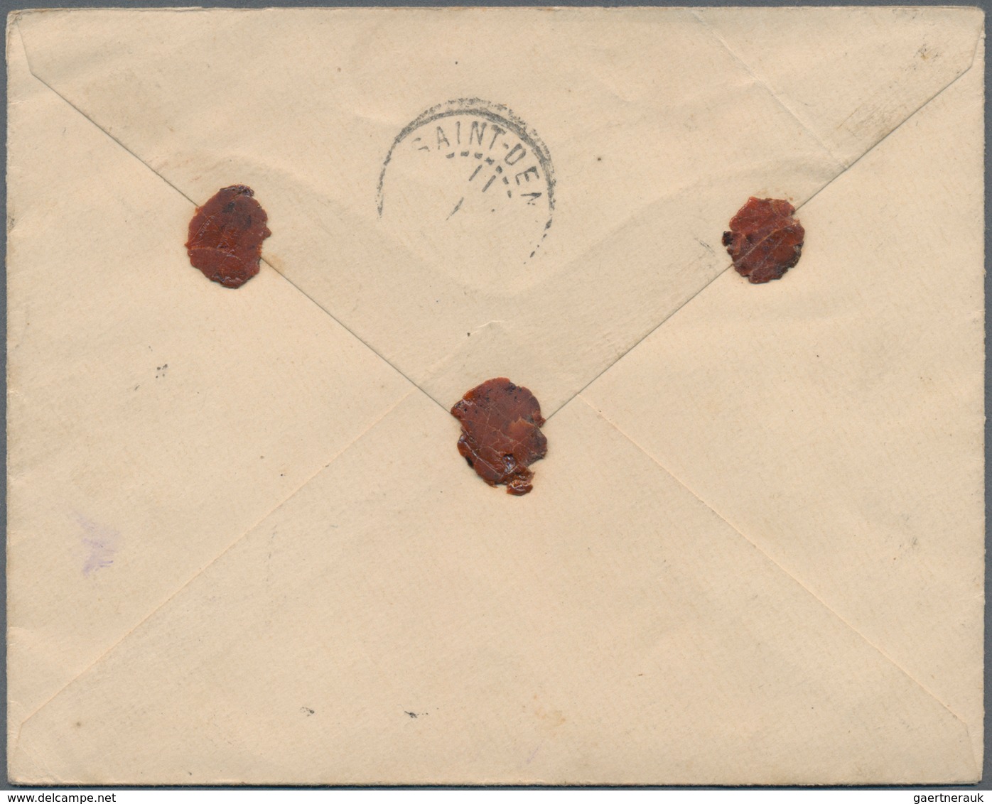 Mauritius: 1911 (10.11.), Stat. Envelope 'coat Of Arms' 36c. Brown Commercially Registered Usage Fro - Mauritius (...-1967)