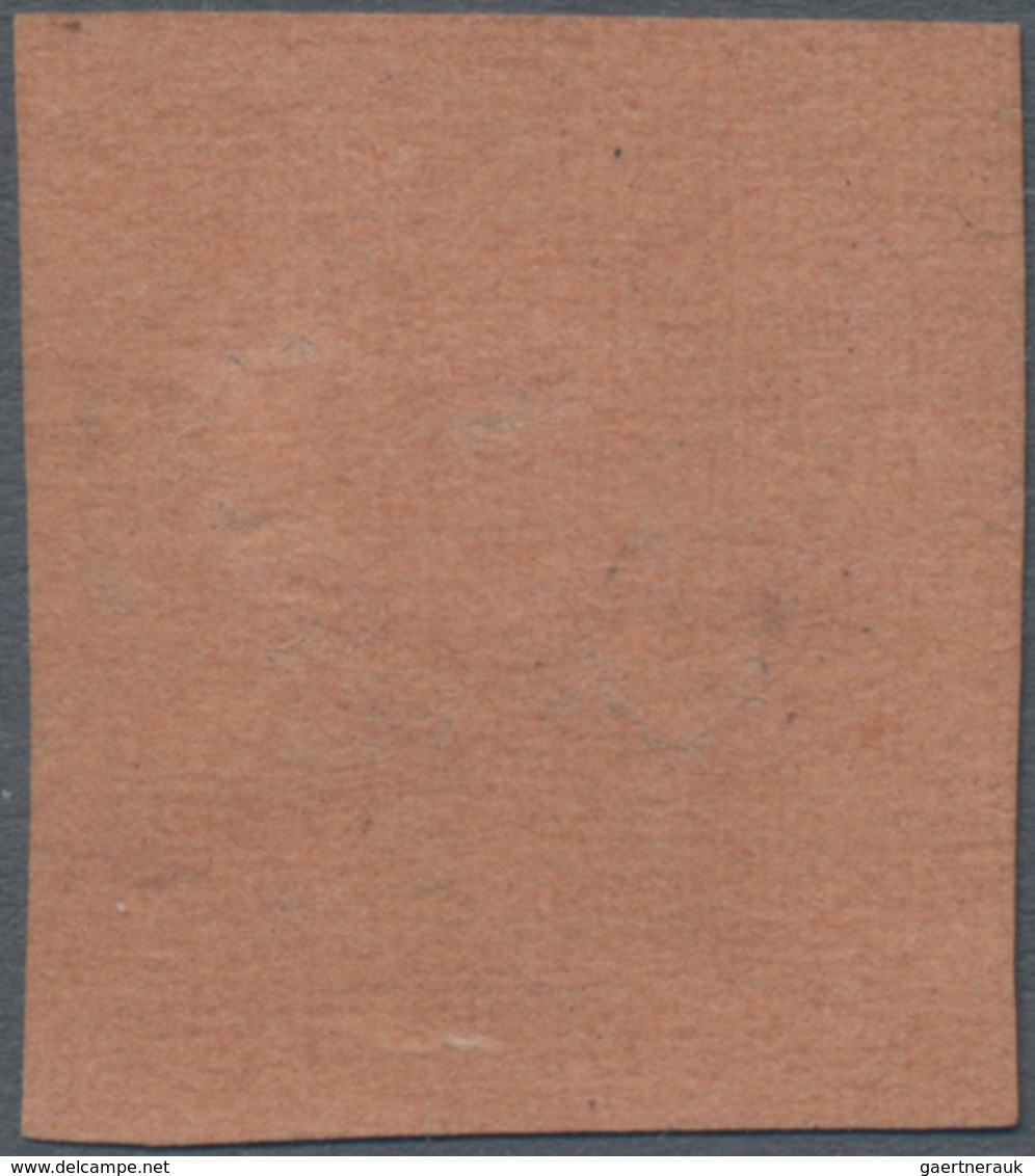 Mexiko: 1861, Hidalgo Ocho Reales Black On Redbrown, From Sheet Position 1 With Framelines On The Le - Mexiko