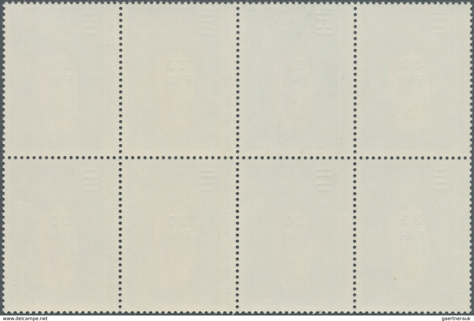 Neue Hebriden: 1977, French Value Definitive Issue Conches 30 FNH On 30c. ‚Oliva Rubrolabiata‘ In A - Sonstige & Ohne Zuordnung