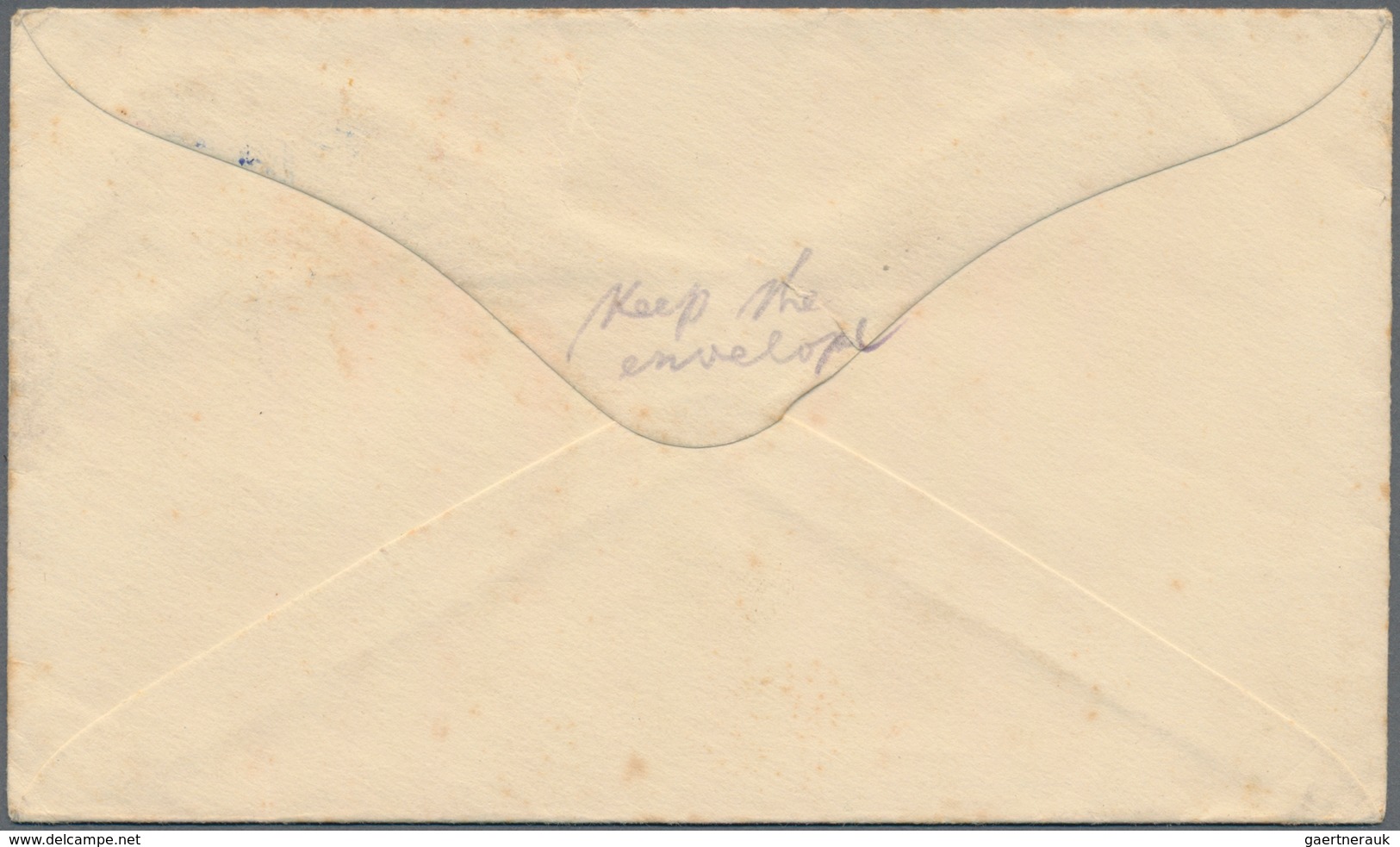Neuseeland: 1932 (29.7.), KGV As Field-Marshall 1d. Carmine Used On Stat. Envelope KGV 1d. Red With - Brieven En Documenten