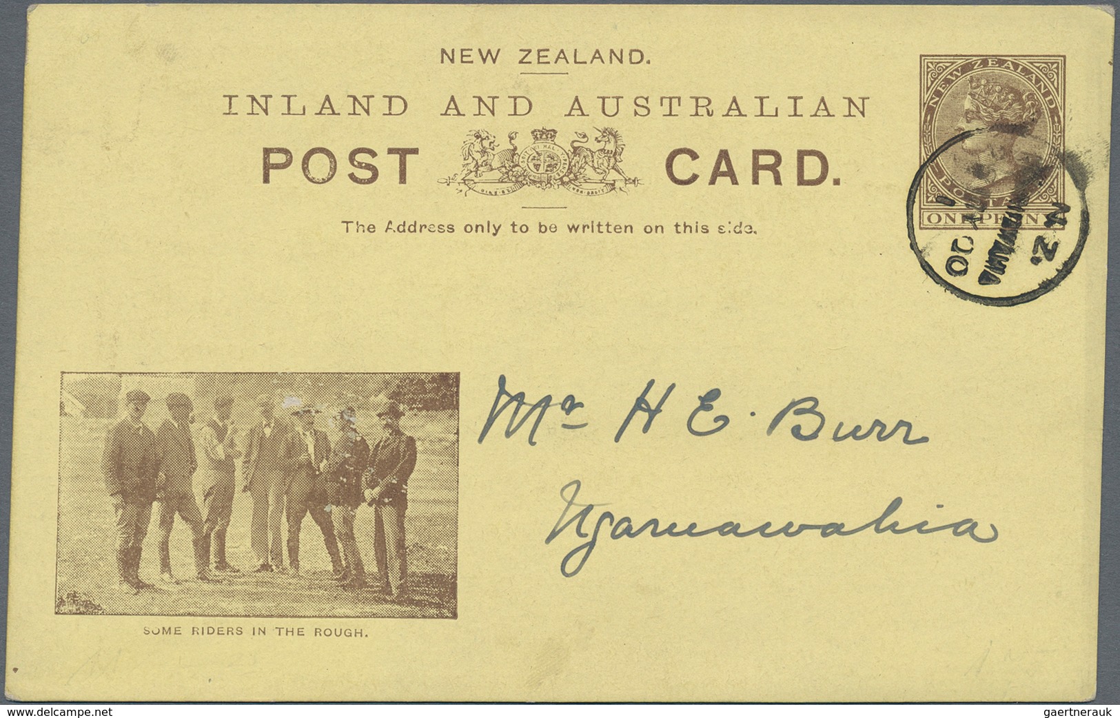Neuseeland - Ganzsachen: 1900/1908, Six Different Pictorial Stat. Postcards QV 1d. Green Or Brown Wi - Postwaardestukken
