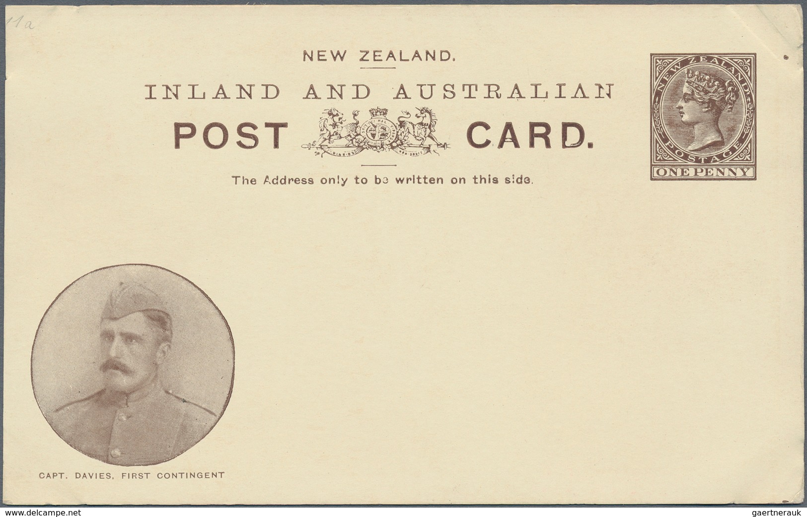 Neuseeland - Ganzsachen: 1901, Pictorial Stat. Postcards QV 1d. Brown With Boer War Views At Lower L - Postwaardestukken