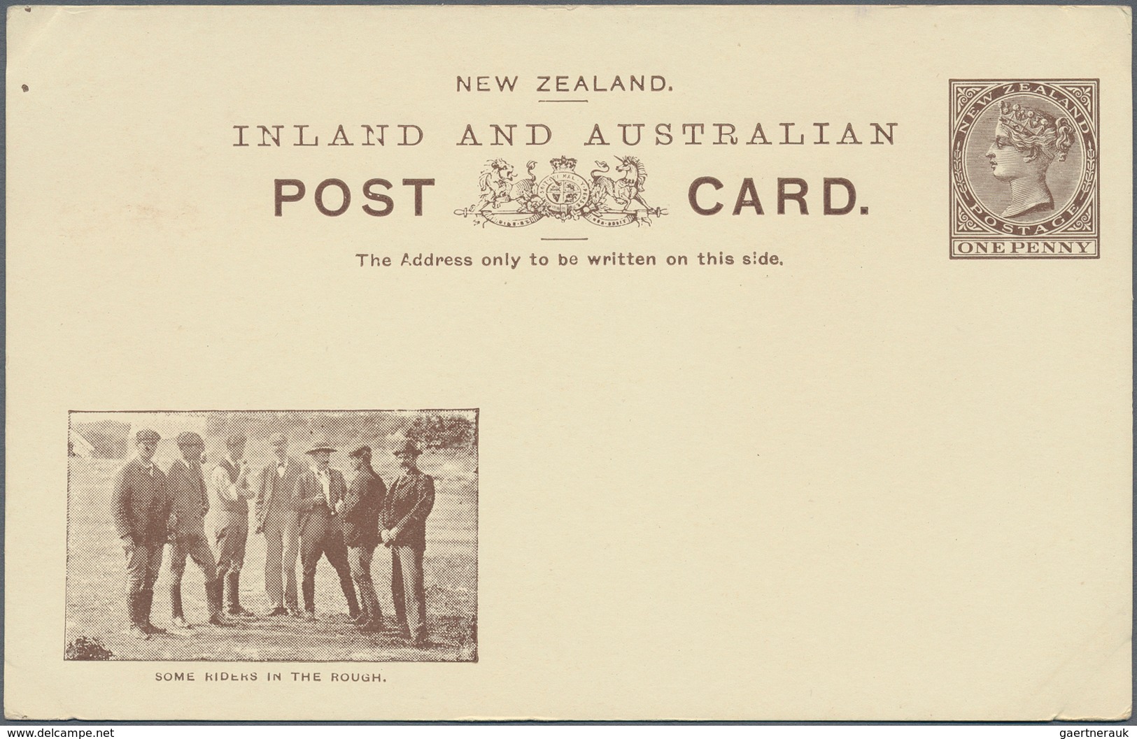 Neuseeland - Ganzsachen: 1901, pictorial stat. postcards QV 1d. brown with Boer War views at lower l