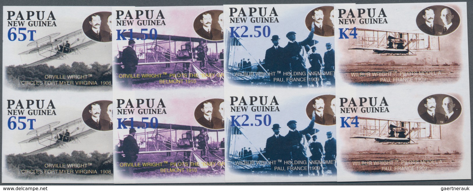 Papua Neuguinea: 2003, 100th Anniversary Of The First Engine-powered Flight Of Brothers Wright Compl - Papua New Guinea