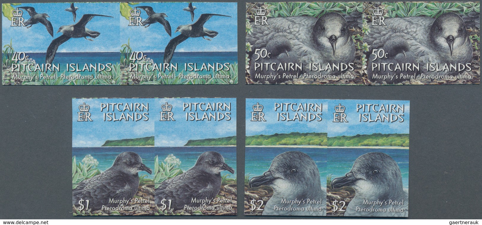 Pitcairn: 2004, Murphy's Petrel (Pterodoma Ultima) Part Set Of Four (40c. To $2) In Horizontal IMPER - Pitcairninsel