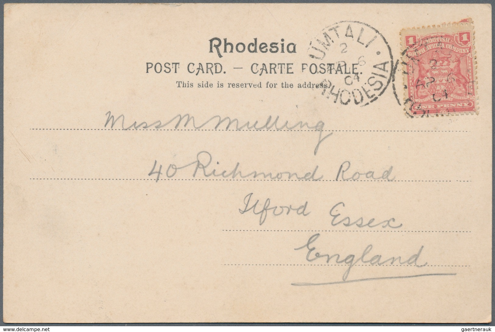 Rhodesien: 1904/09, Two Earl Yppc From UMTALI To UK, And 1909 Ppc From British Niyassaland From BLAN - Sonstige & Ohne Zuordnung