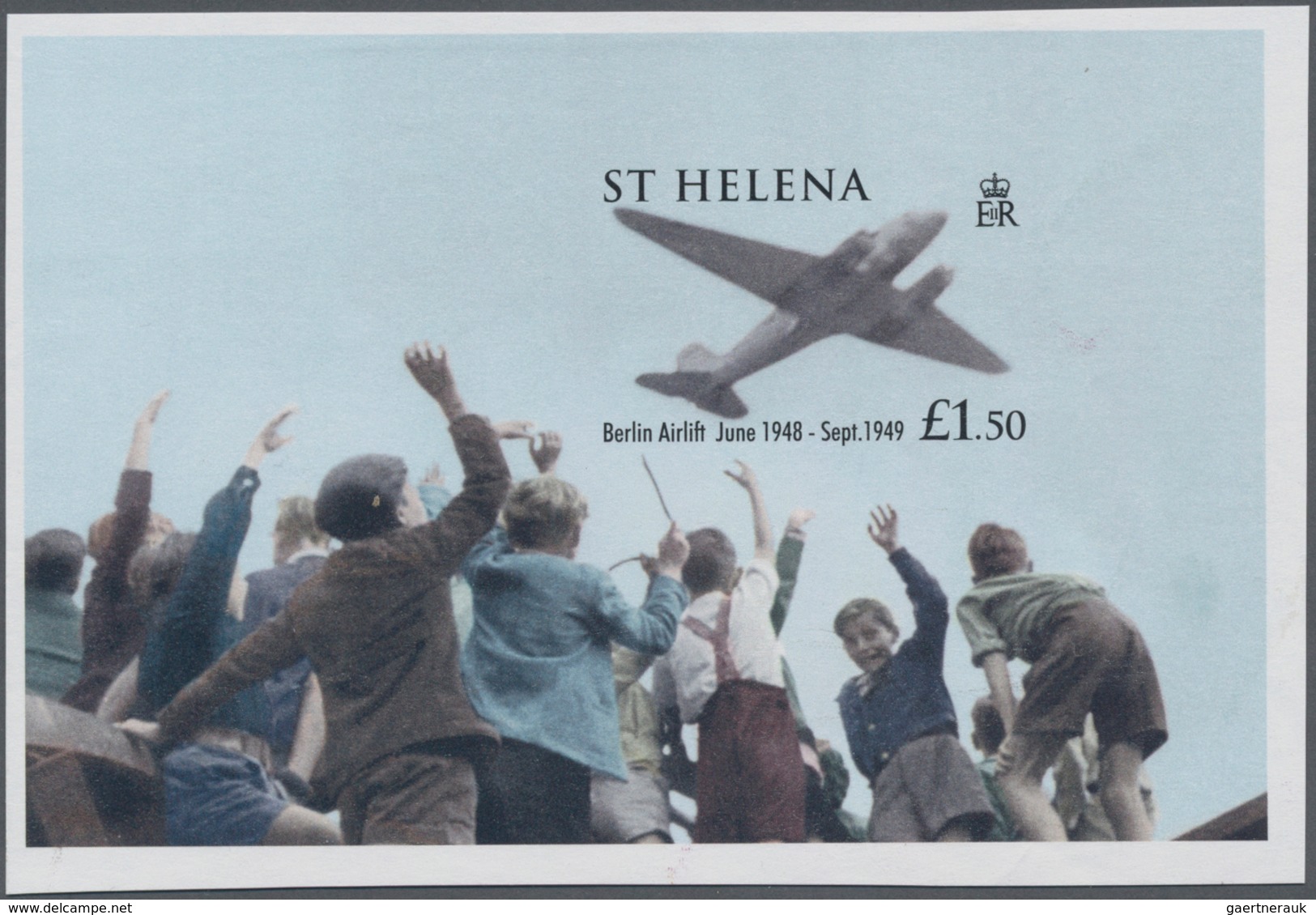 St. Helena: 2008, Royal Air Force (RAF) Complete IMPERFORATE Set Of Five And The Imperf. Miniature S - Saint Helena Island