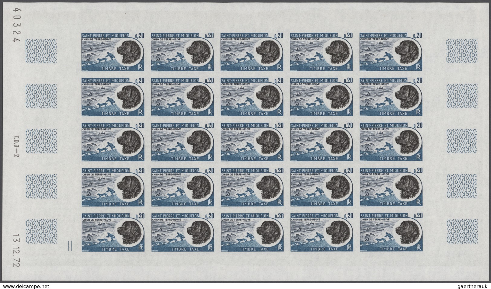 St. Pierre Und Miquelon - Portomarken: 1973, Postage Dues ‚Newfoundlander‘ Complete Set Of Five In C - Postage Due