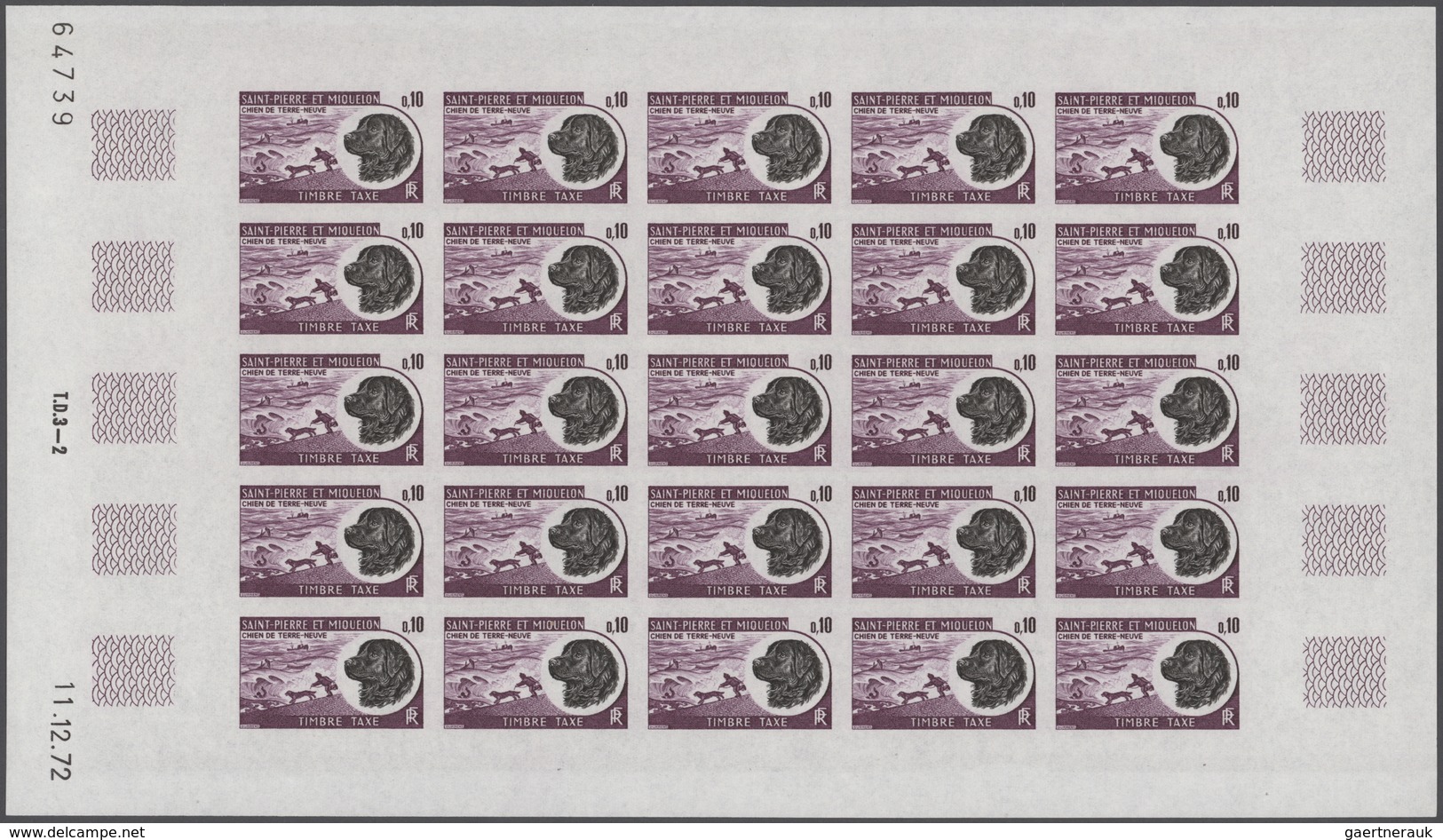 St. Pierre Und Miquelon - Portomarken: 1973, Postage Dues ‚Newfoundlander‘ Complete Set Of Five In C - Postage Due