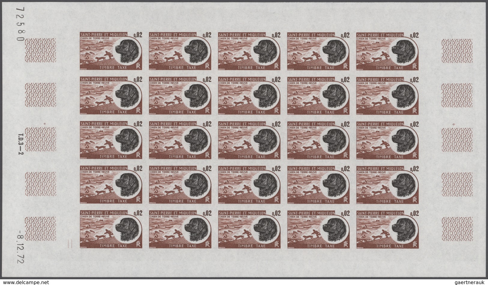 St. Pierre Und Miquelon - Portomarken: 1973, Postage Dues ‚Newfoundlander‘ Complete Set Of Five In C - Postage Due