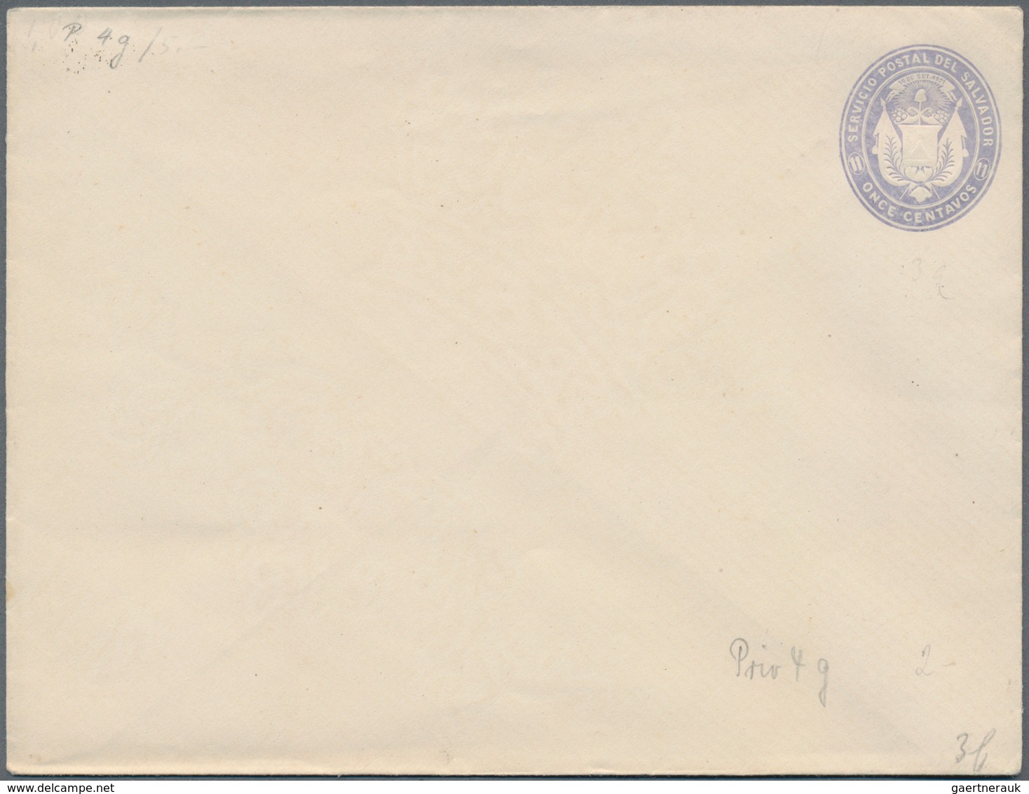 El Salvador - Ganzsachen: 1888, Two Stationery Envelopes On Private Order: Coat Of Arms 11 C Light-b - El Salvador