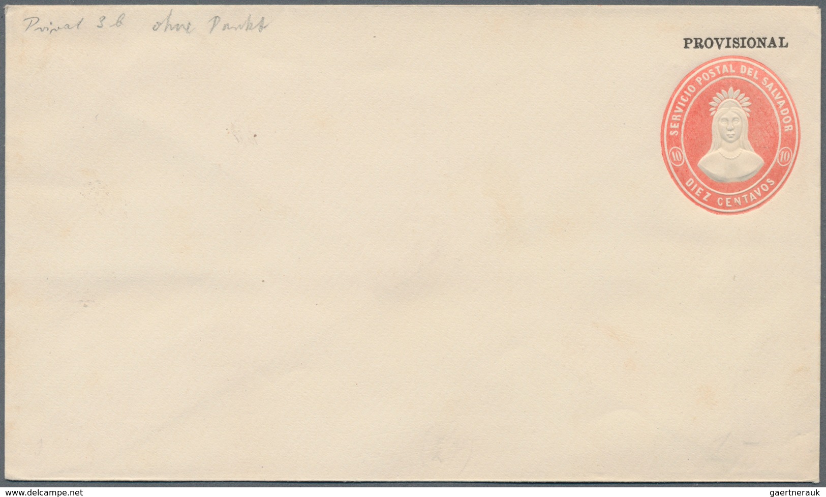 El Salvador - Ganzsachen: 1888, 10 Cent. Private Stationary Envelope In Two Different Shades Showing - Salvador