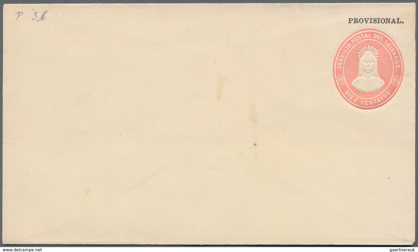 El Salvador - Ganzsachen: 1888, 10 Cent. Private Stationary Envelope In Two Different Shades Showing - Salvador