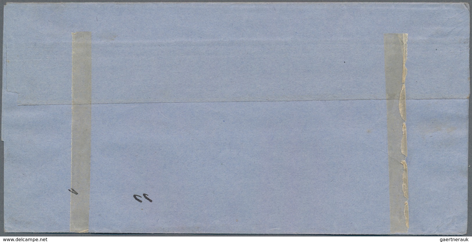 El Salvador - Ganzsachen: 1895, Stationery Wrapper Coat Of Arms 3 C Brown On Bluish Paper Sent From - El Salvador