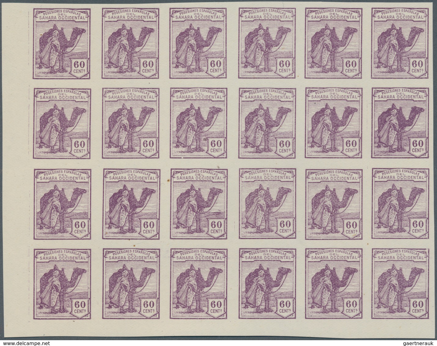 Spanisch-Sahara: 1936, Native With Dromedary Prepared Reprint But NOT ISSUED Set Of Ten Without Cont - Spanish Sahara