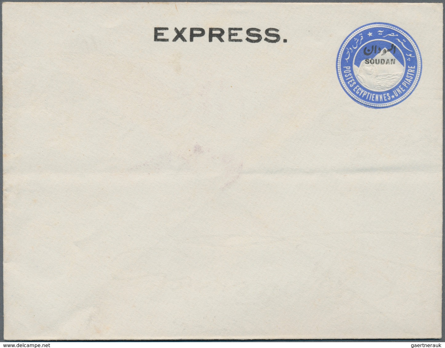 Sudan - Ganzsachen: 1897, 1 Pia Ultramarine Pse With Horizontal Ovp "EXPRESS.", Two Mint Envelopes W - Soedan (1954-...)