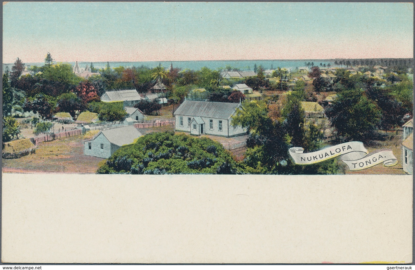 Tonga: 1907, Four Pictorial Stat. Postcards 1d. Native Tree Showing Different Views On Reverse Incl. - Tonga (...-1970)