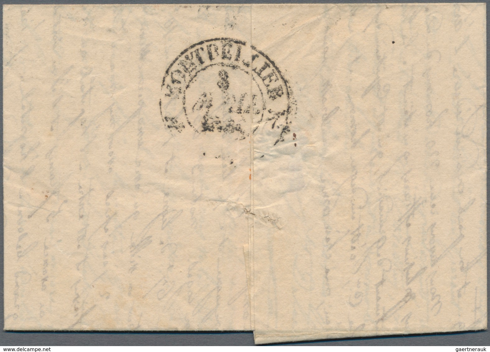 Tunesien: 1834 Entire Letter From The French Army Expedition Corps In Mustapha (dated 28. March 1834 - Briefe U. Dokumente