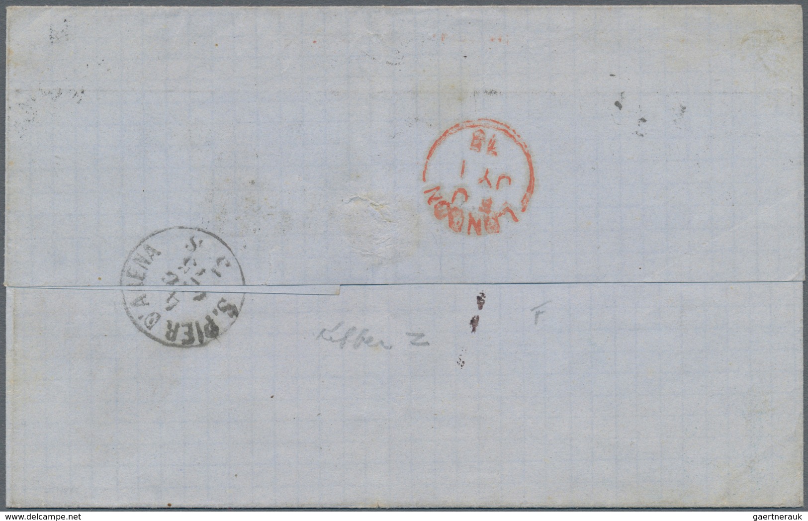 Uruguay: 1875/1876 Two Covers From Montevideo To Italy With Italian Postage Due Stamps, Both Origina - Uruguay