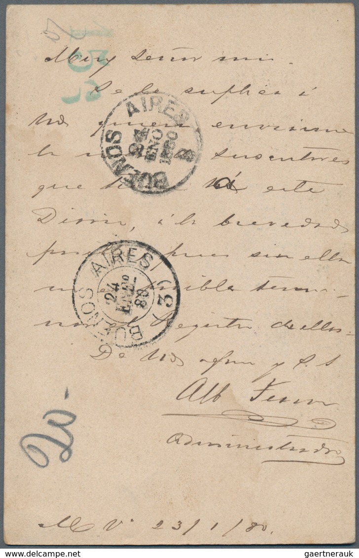 Uruguay: 1880/1904, stationery cards used (7 inc. two uprated) inc. 6 to foreign to France, Germany