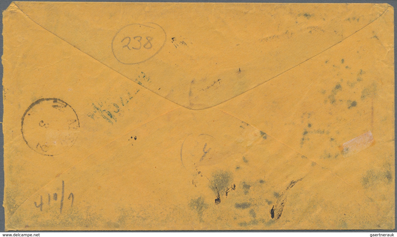 Vereinigte Staaten Von Amerika: 1861, Envelope Bearing Washington 12 C Black And 3 C Red Tied By Bar - Used Stamps