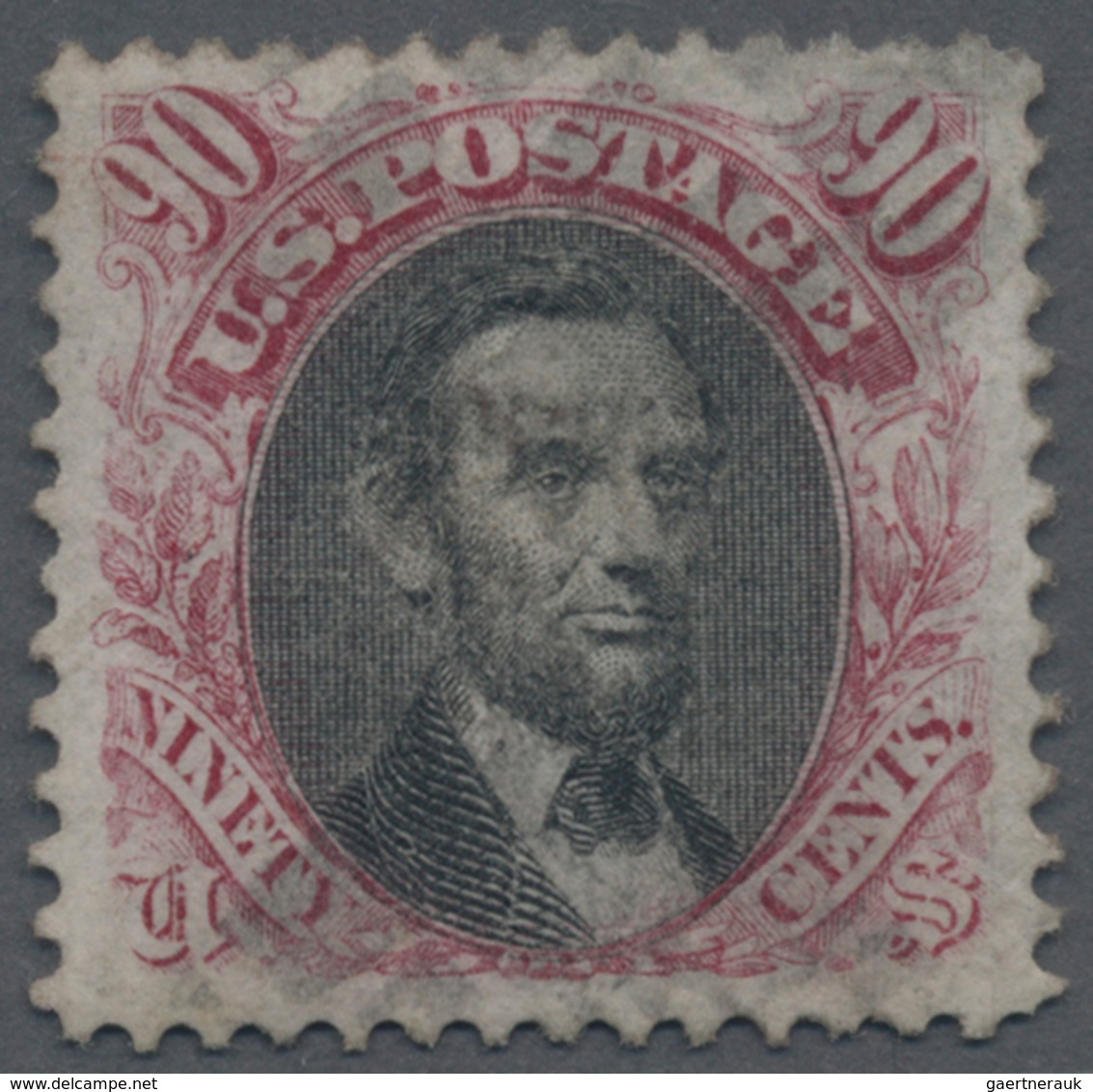 Vereinigte Staaten Von Amerika: 1869, 90c. Carmine & Black, Fine Used. Rich Colors, Detailed Impress - Used Stamps