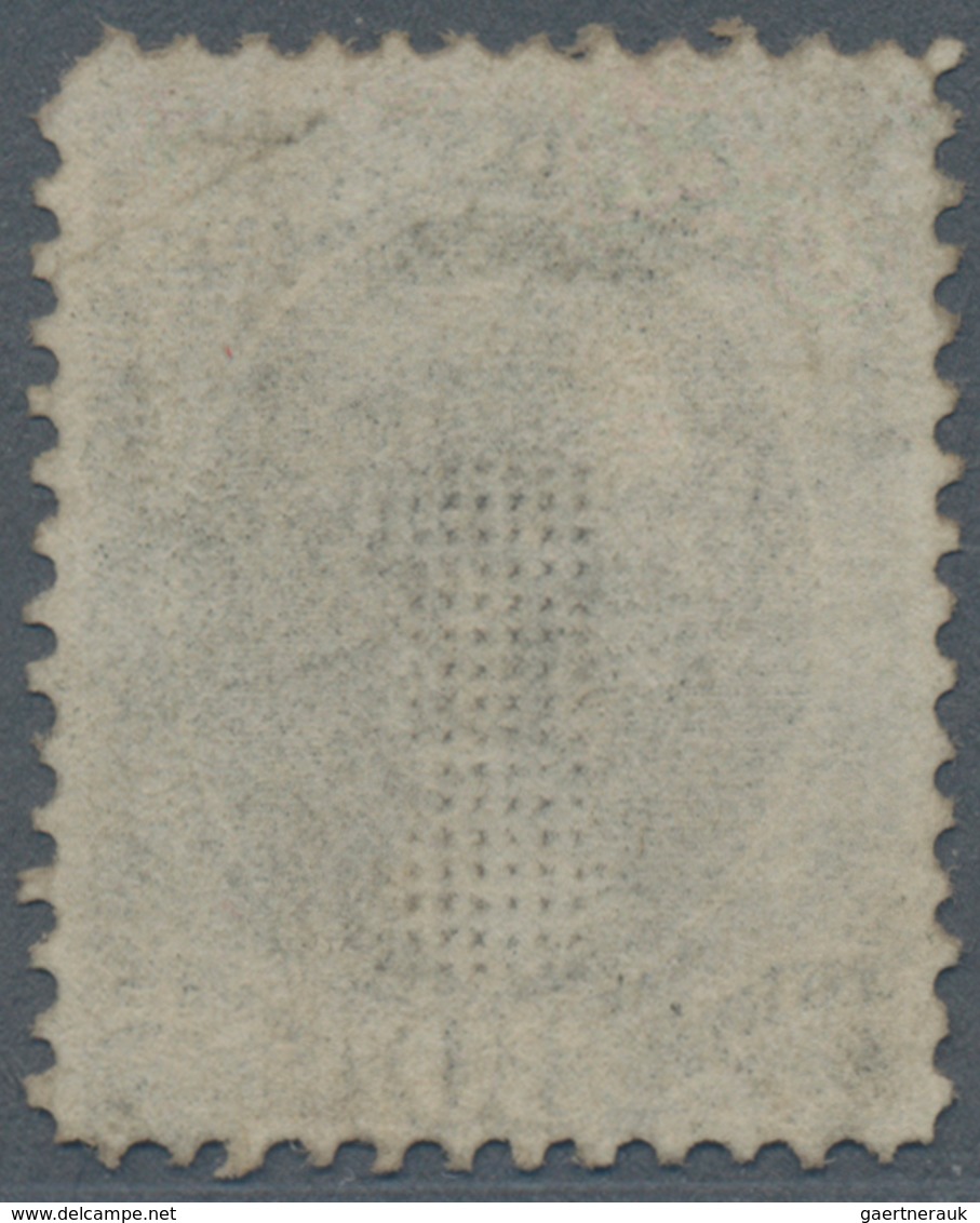 Vereinigte Staaten Von Amerika: 1870 'Hamilton' 30c. Black With "H" GRILL, Used With Cork Cancel, Wi - Gebraucht