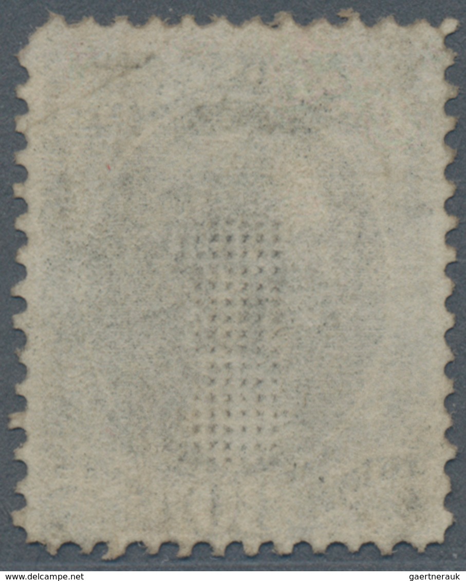 Vereinigte Staaten Von Amerika: 1870 'Hamilton' 30c. Black With "H" GRILL, Used With Cork Cancel, Wi - Used Stamps