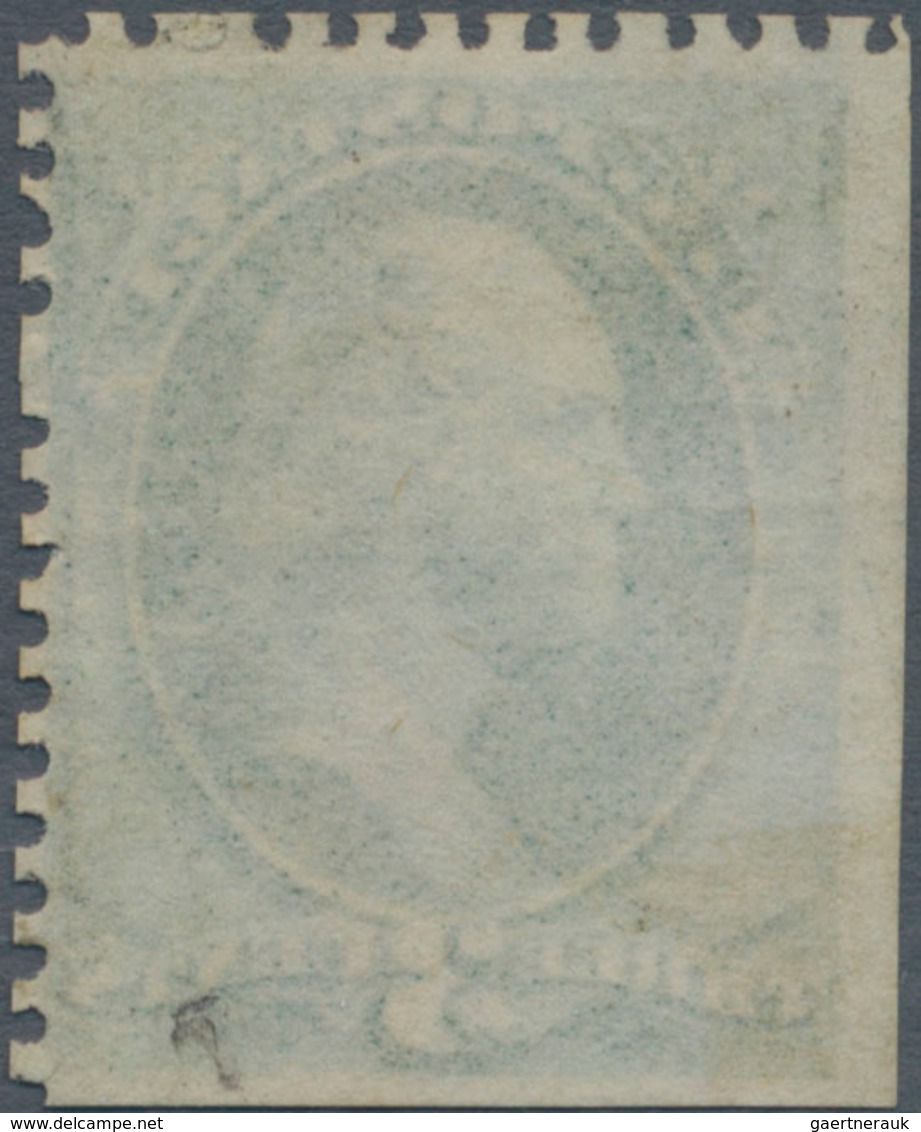 Vereinigte Staaten Von Amerika: 1875 Special Printing 3c. Blue-green, Perf 12, Unused Without Gum As - Gebruikt