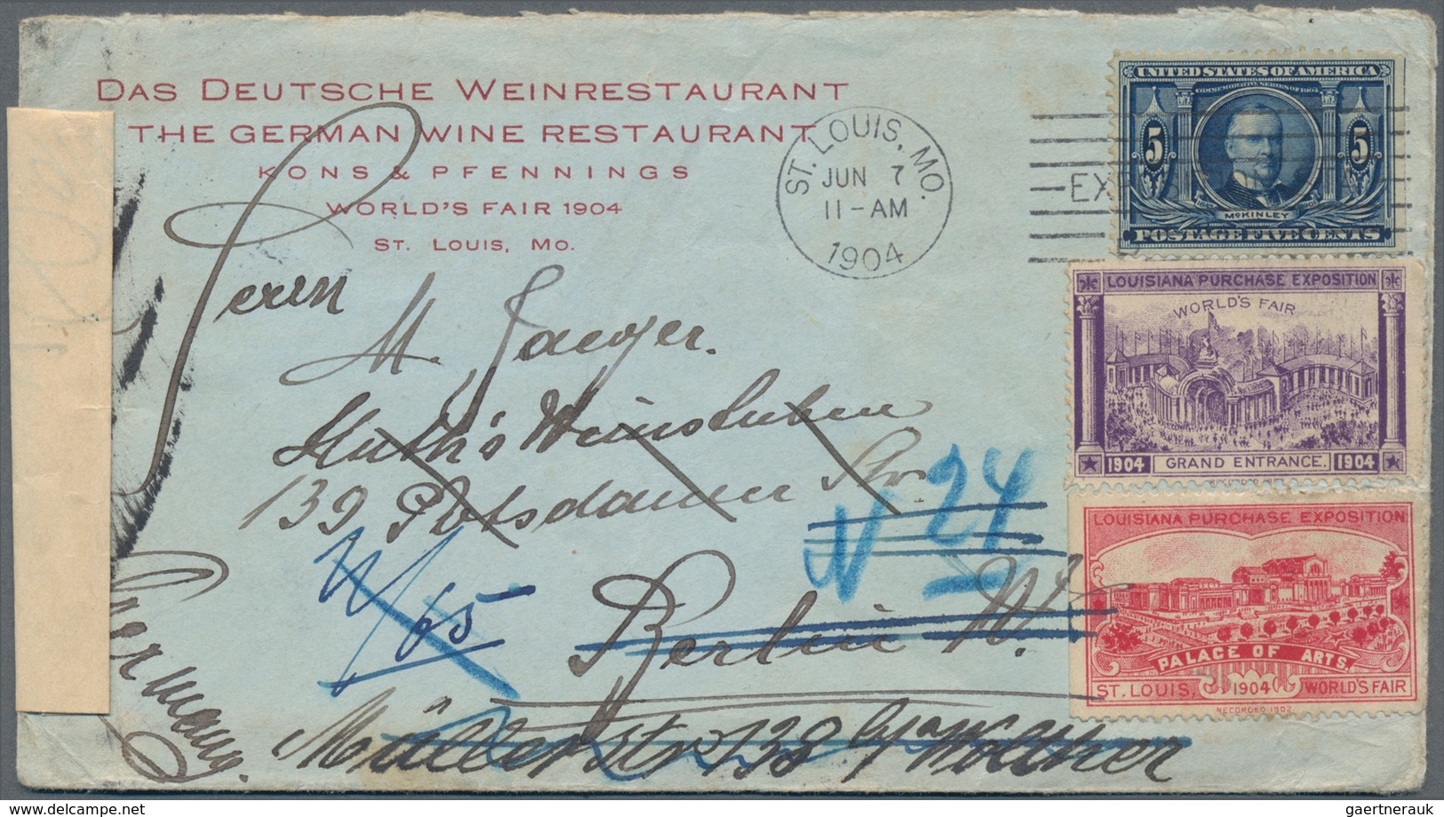 Vereinigte Staaten Von Amerika: 1900, Louisiana Purchase Expo St. Louis: Exposition Stamp Labels In - Gebruikt